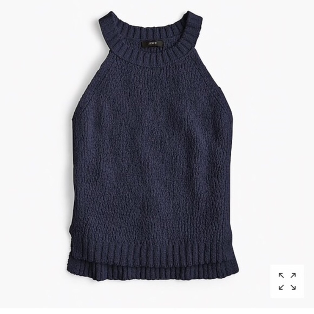 J Crew navy sweater tank